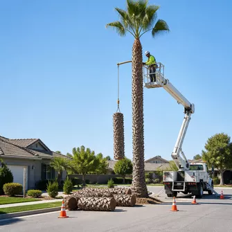 Large Palm Tree Removal Rye Vic