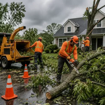 Emergency tree removal after a storm in Carrum Downs