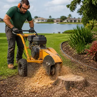 Stump grinding services in Patterson Lakes